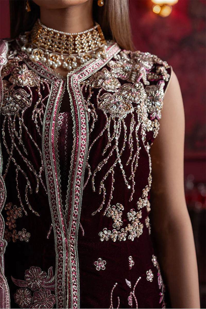 Mushq Nilofuer Unstitched Velvet-Golnar