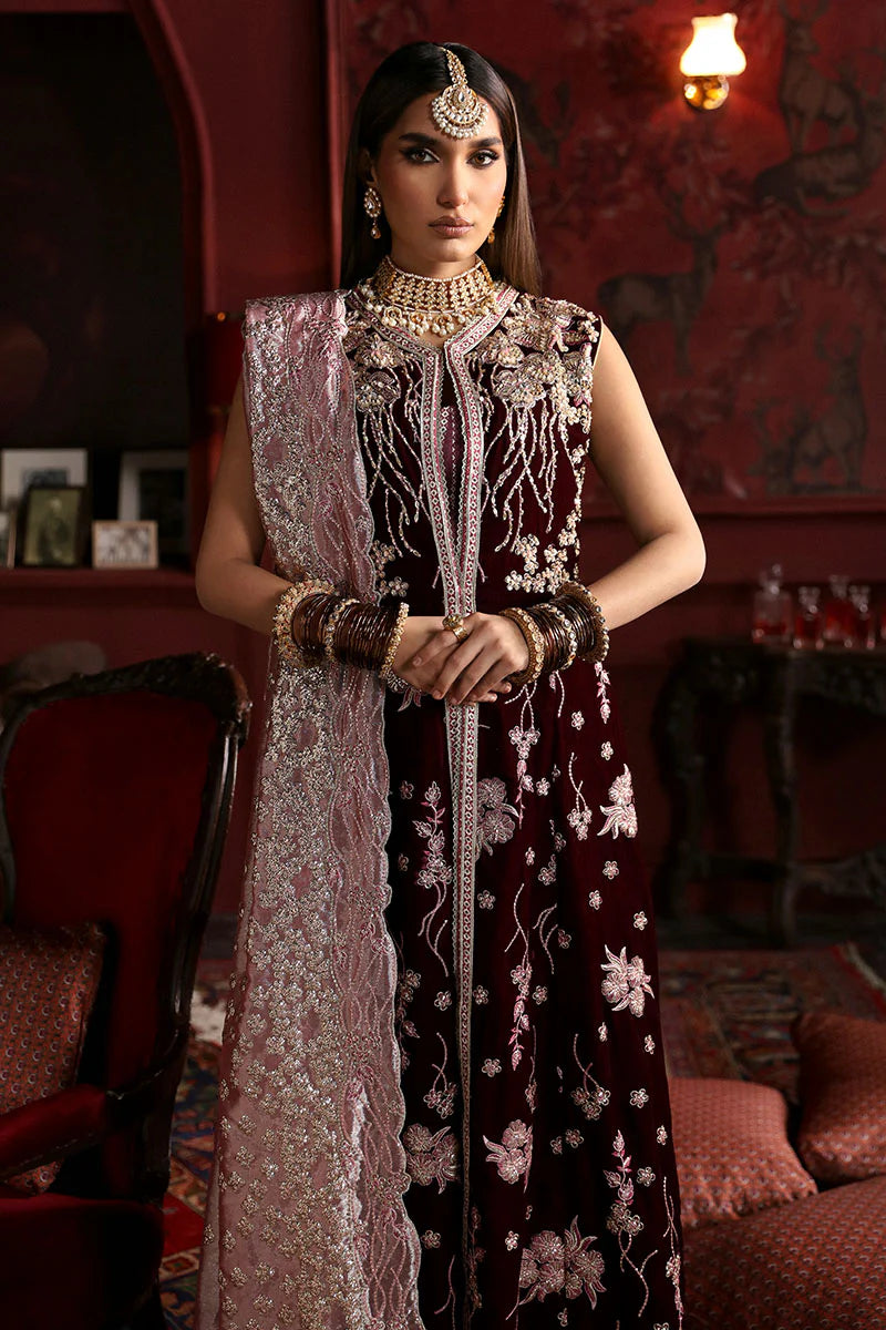 Mushq Nilofuer Unstitched Velvet-Golnar
